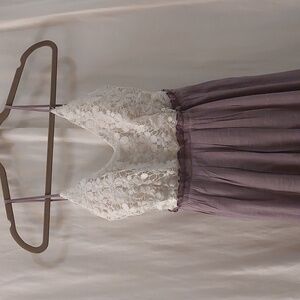 Code Blue crochet lined halter open back maxi dress. Size M